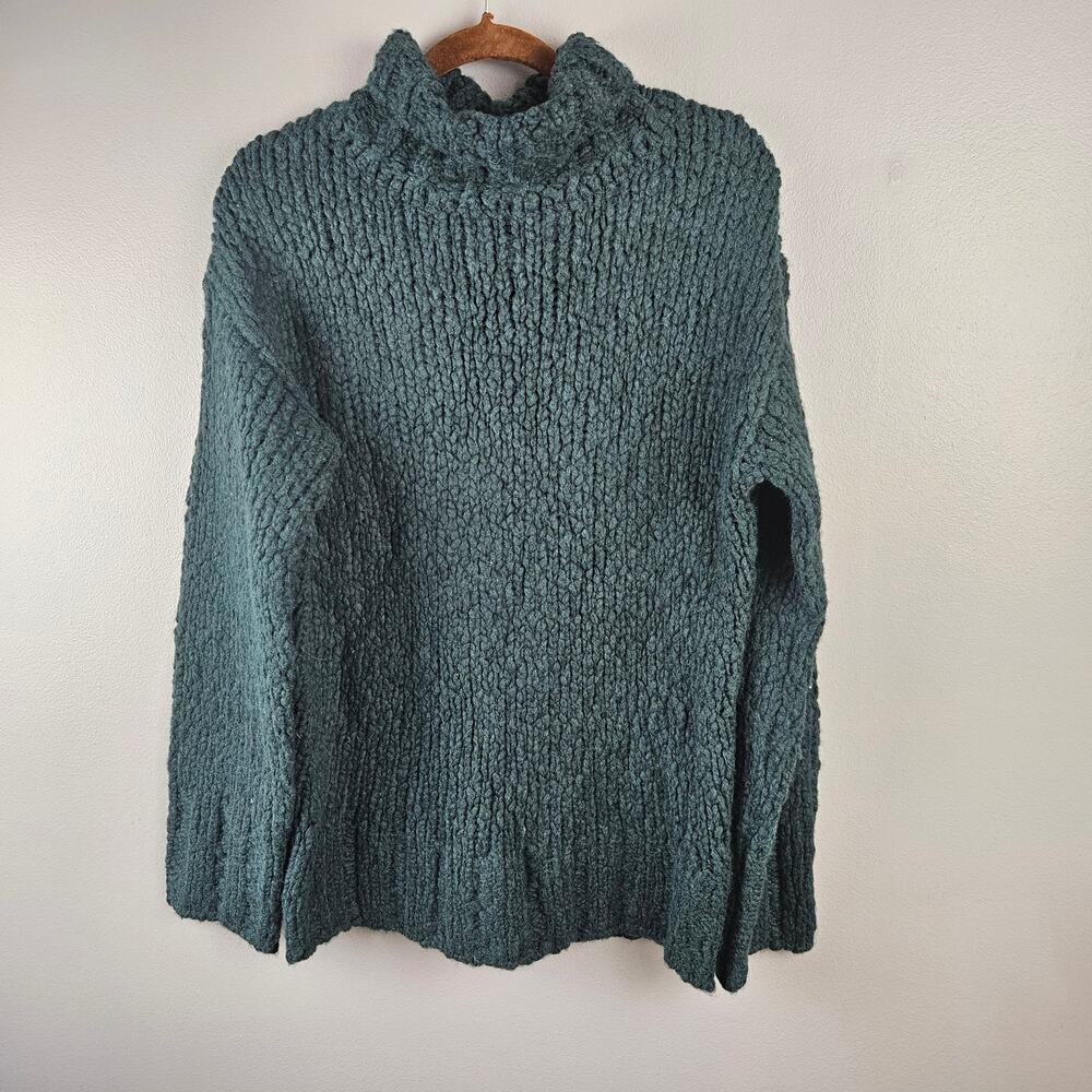 J.Crew Alpaca Wool Blend Textured Mock Neck Sweater XS-S Coastal Grandma